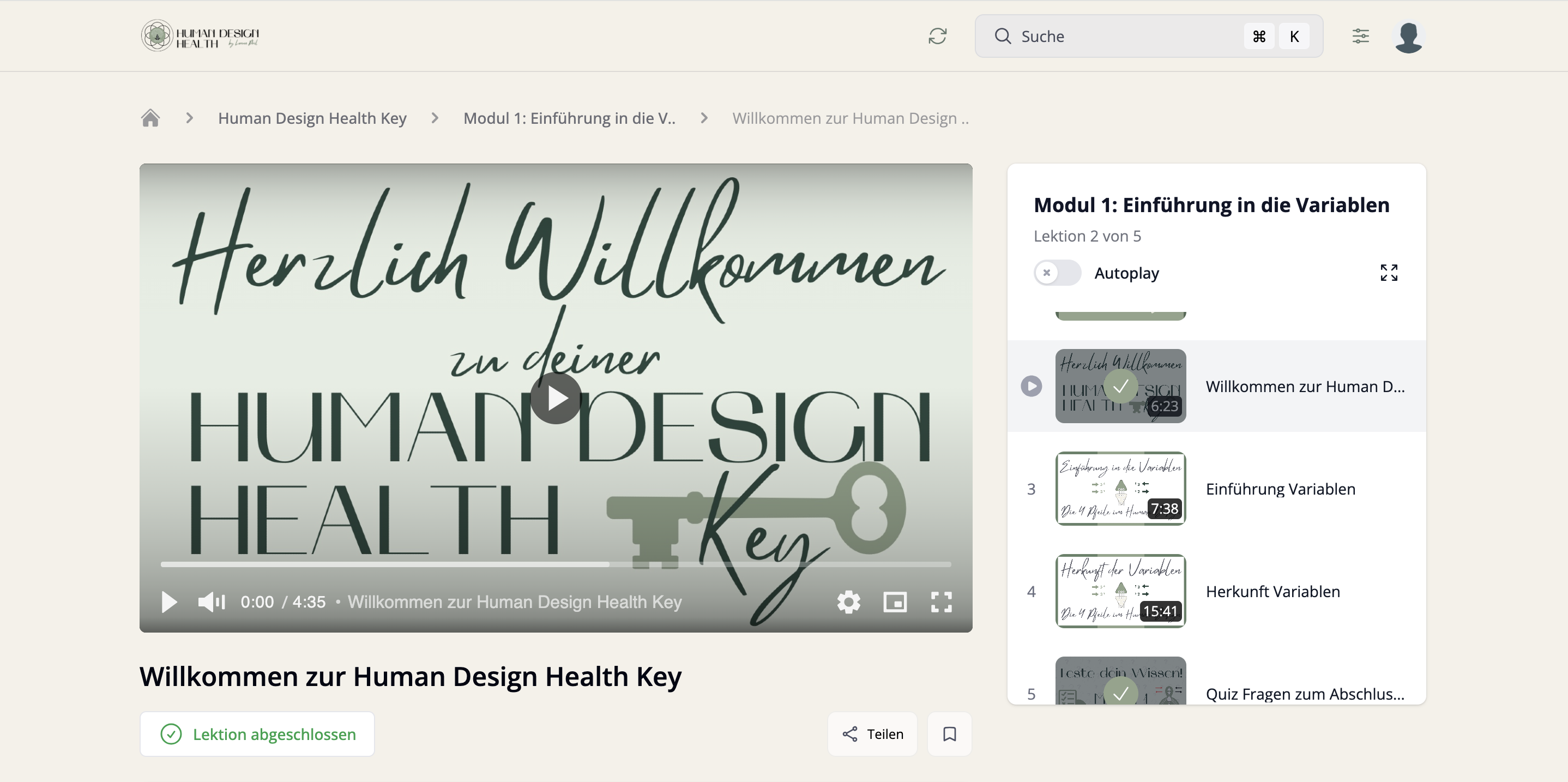 Human Design Health Key Kurs-Mockup